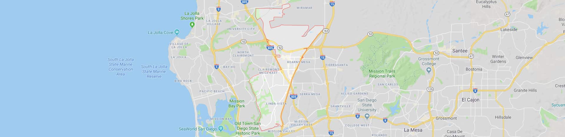 Map of Linda Vista, CA