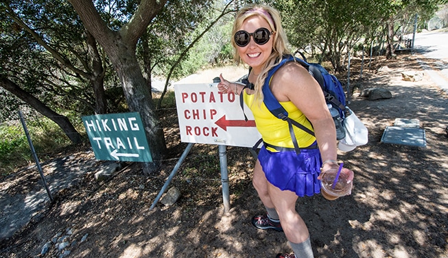 Potato Chip Rock in Poway Sign